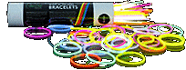 Open packet of Glow Bracelets