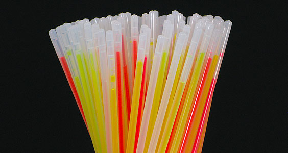 Glow liquids are housed in the actual bracelet